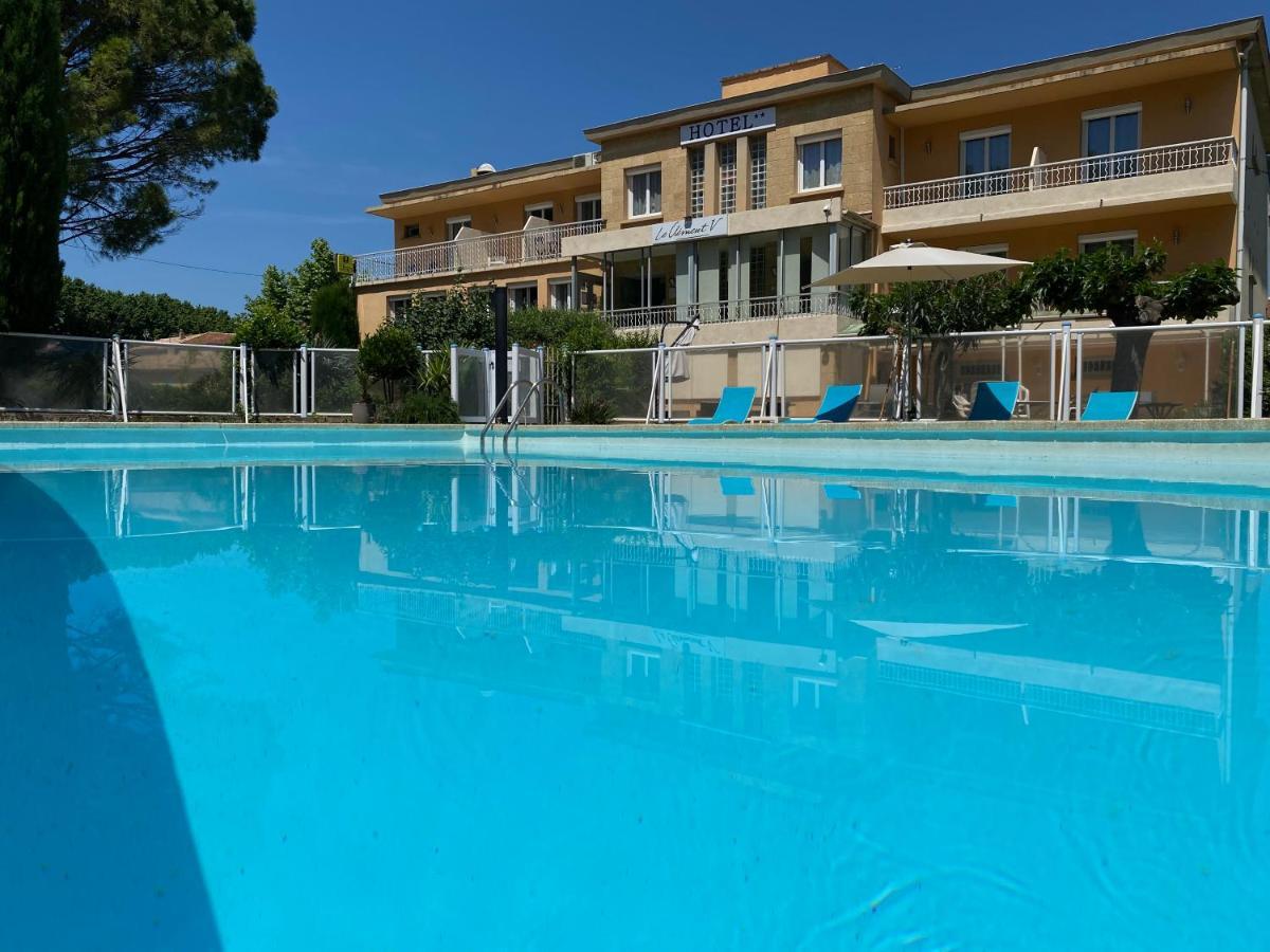 Logis Hotel Le Clement V Roquemaure  Kültér fotó