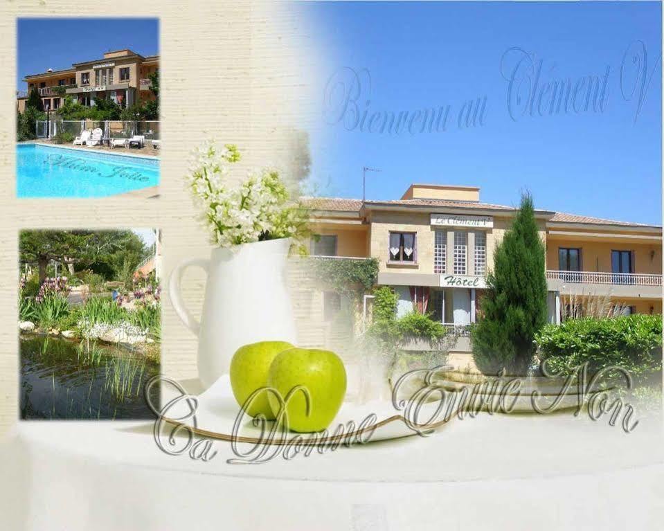 Logis Hotel Le Clement V Roquemaure  Kültér fotó